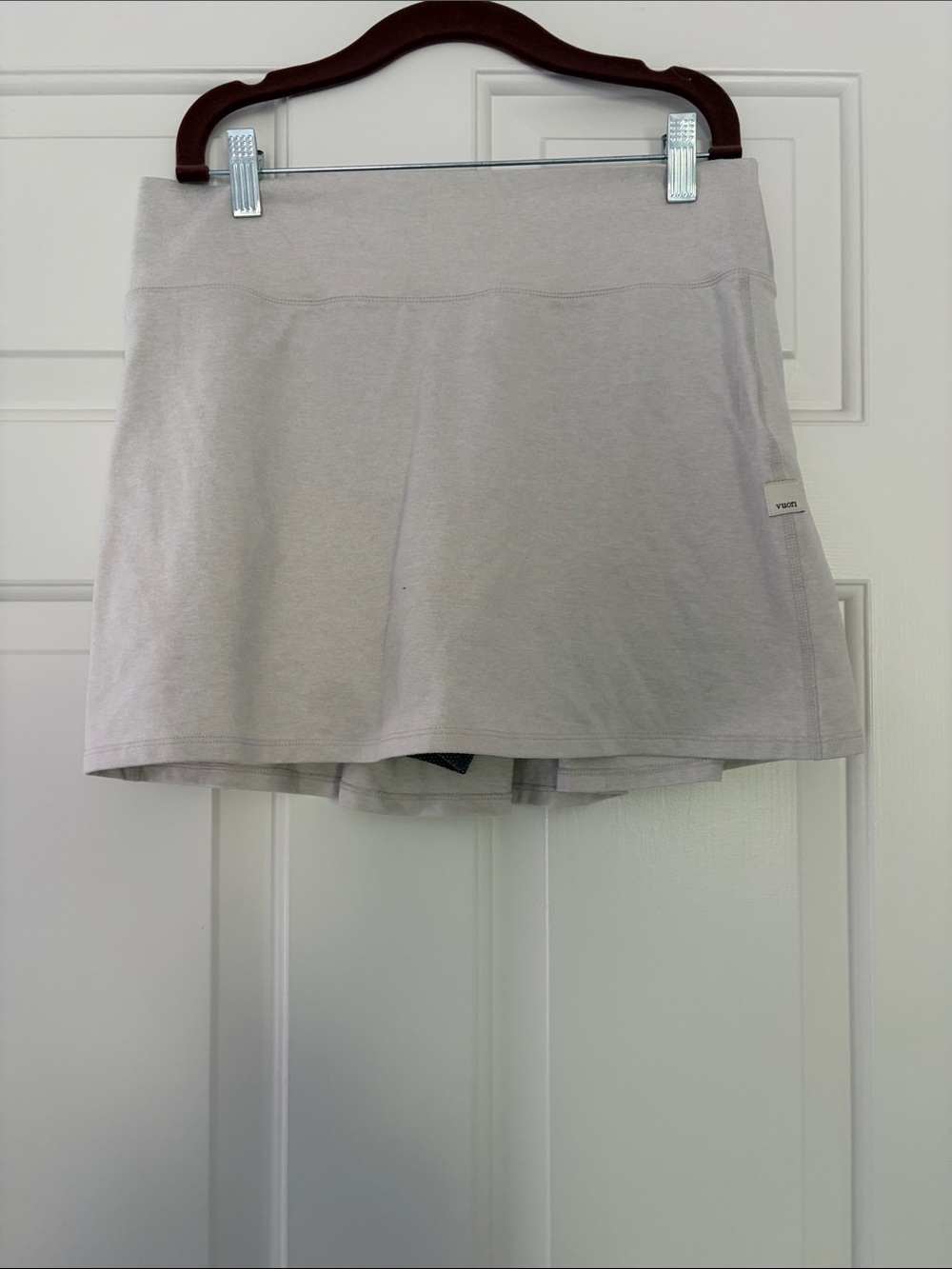 Ivory Heathered Vuori Athletic Skort